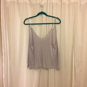 Thin strap v neck crop top